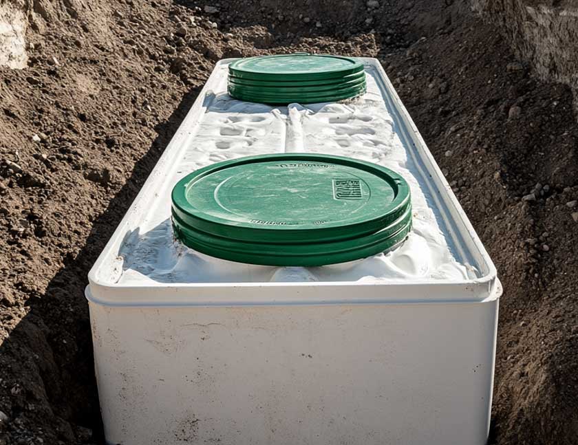 what are septic tanks made from