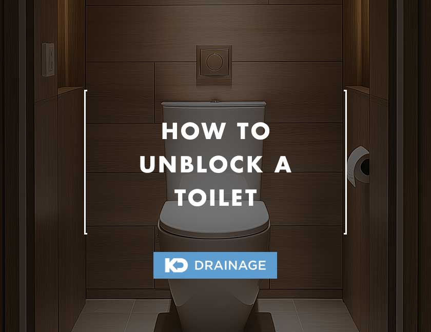 unblock a toilet